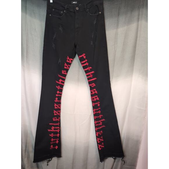 NovaMen Ruthless Men's Distressed Jeans Size 32(201) - Picture 1 of 8
